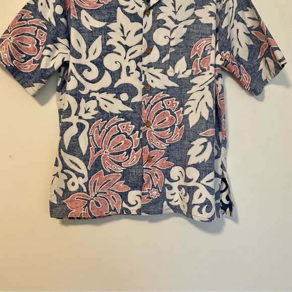 Vintage 60’s Jantzen Floral Reverse Print Button Down Hawaiian Shirt - Picture 3 of 12